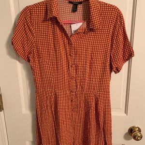 Houndstooth pattern romper